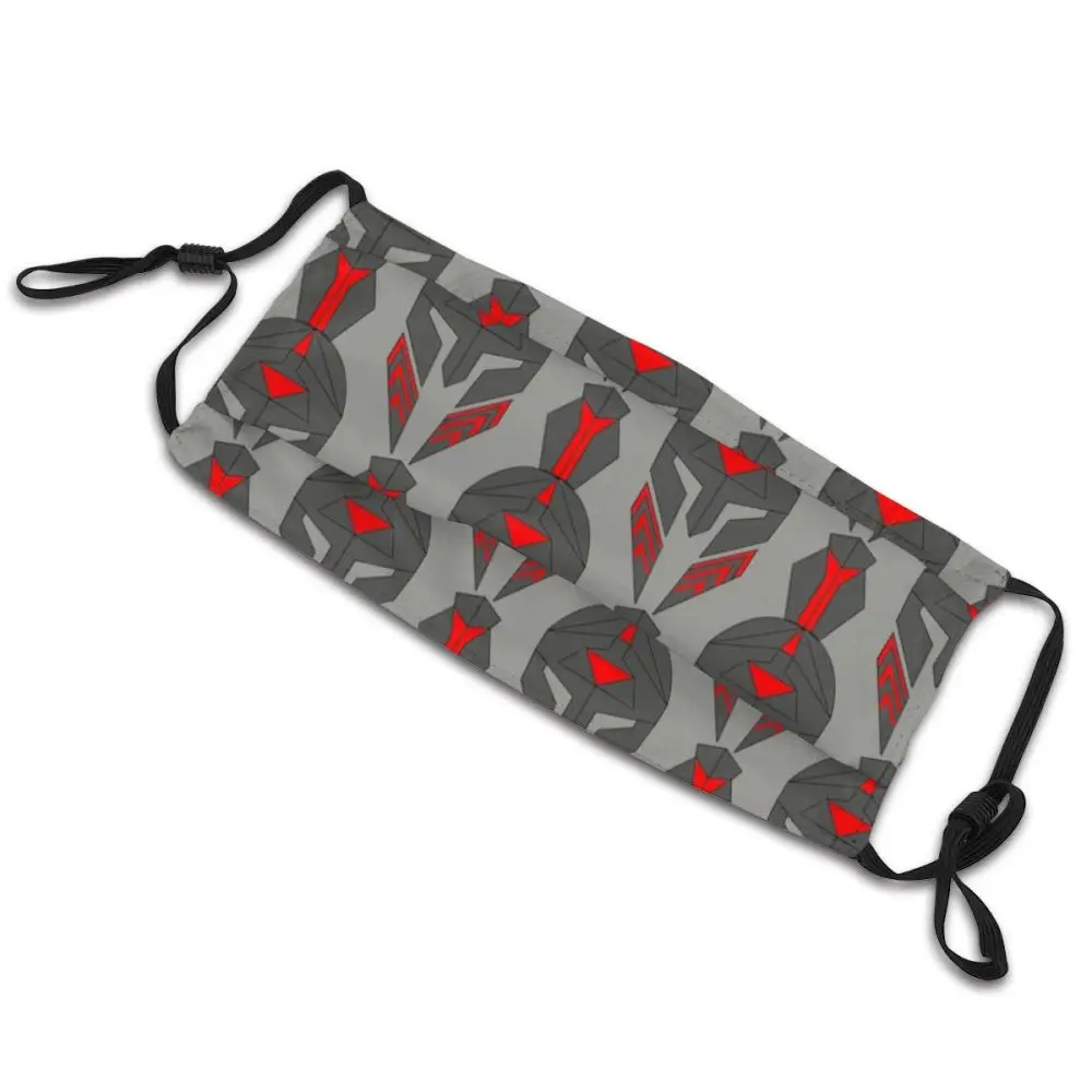 Спартанские шлемы смываемая маска для лица 3D с модным принтом анти пыли Защитная