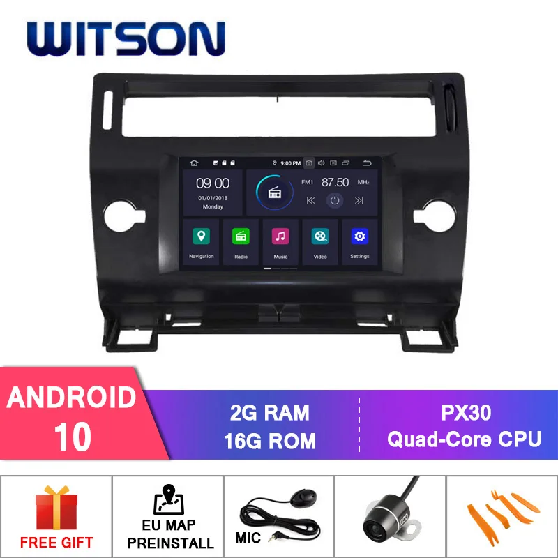 WITSON Android 10 0 IPS HD экран для CITROEN C4 2004 2012 автомобильный DVD Головной блок 4 Гб RAM + 64 FLASH 8