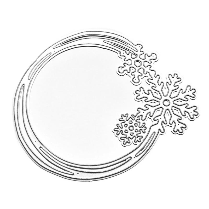

Circle Snowflake Metal Cutting Dies Stencil Scrapbooking DIY Album Stamp Paper X7JE