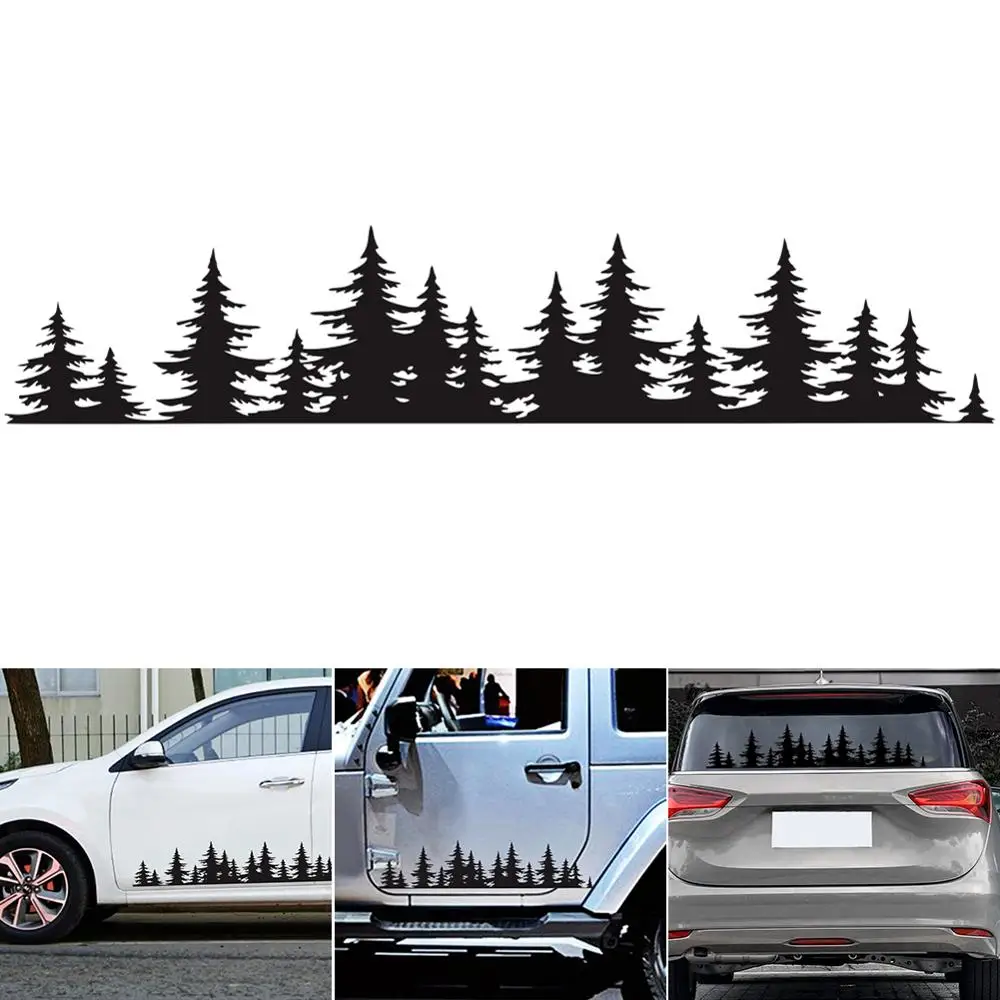 5 Colors Newest Pine Tree Forest Car Custom Vinyl Decal window Graphic Sticker Mountain Coast | Автомобили и мотоциклы