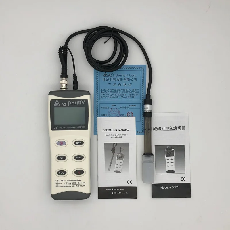 AZ8601 Handheld PH/ORP Meter Waterproof High Precision PH Monitor AZ-8601 Water Quality Tester | Инструменты