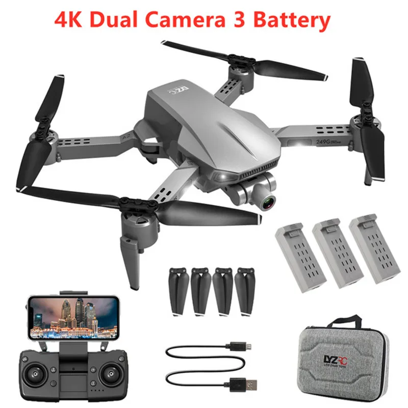 

High Quality GPS 4K HD 5G WiFi FPV Dual Camera Aerial Photography Optical Flow Quadcopter 1.2KM Distance 2-Axis Gimbal Aircraft