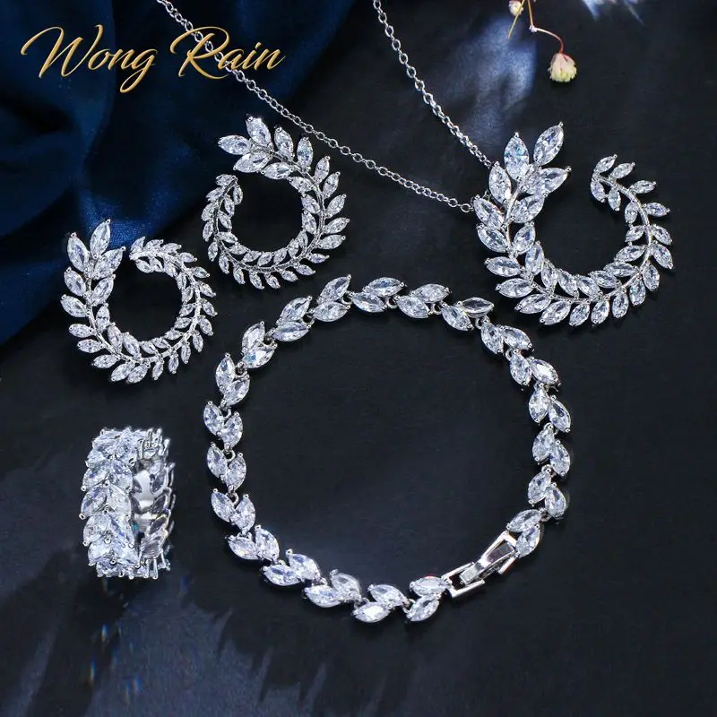 Wong Rain Bohemian набор украшений из стерлингового серебра 925 пробы