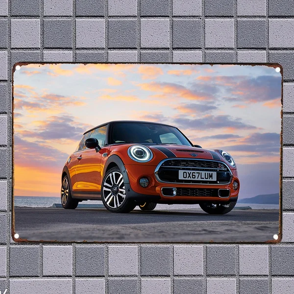 

Sport Car Tin Wall Stickers Home Decor Metal Sign Art Wall Posters