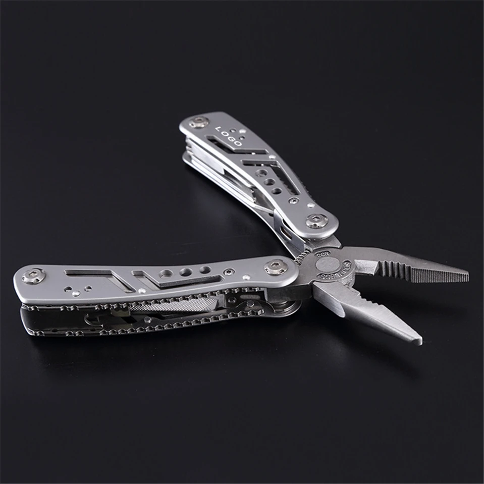 

13-in-1Multi-functional tool pliers folding knife survival outdoor EDC gear pocket knife stainless steel fishing plier bit
