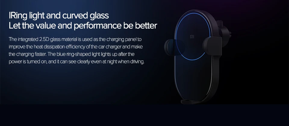 Xiaomi Mi 20 Вт Max Qi Беспроводное Автомобильное зарядное устройство WCJ02ZM с интеллектуальный инфракрасный датчик Быстрая зарядка автомобильный держатель телефона