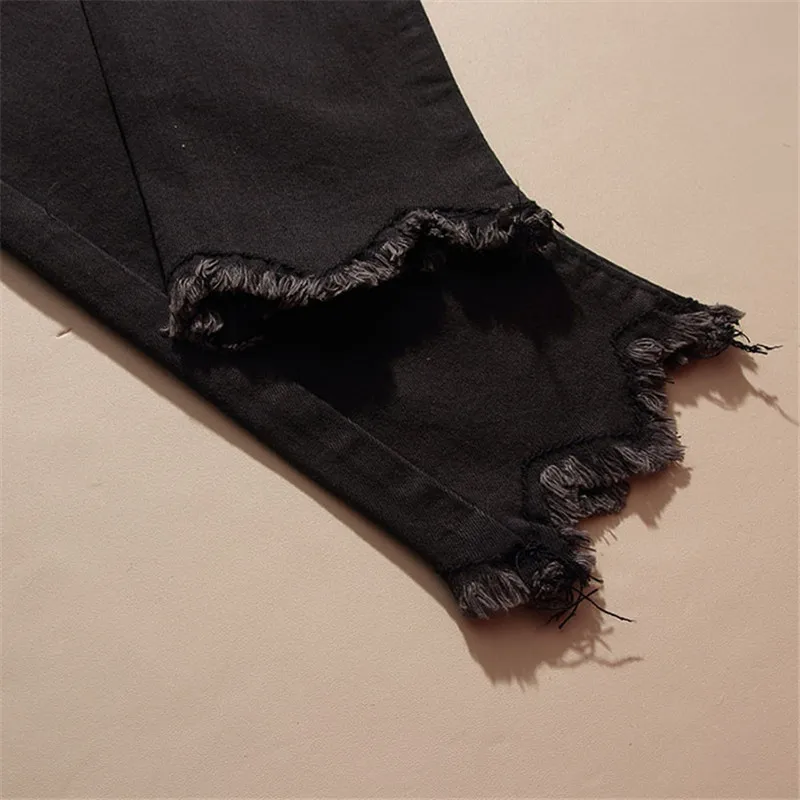 2019 New Jeans Large Size 4XL Women's Spring Summer Basic Paragraph Pants Slim Tight Wild Cotton Autumn Female B50 | Женская одежда