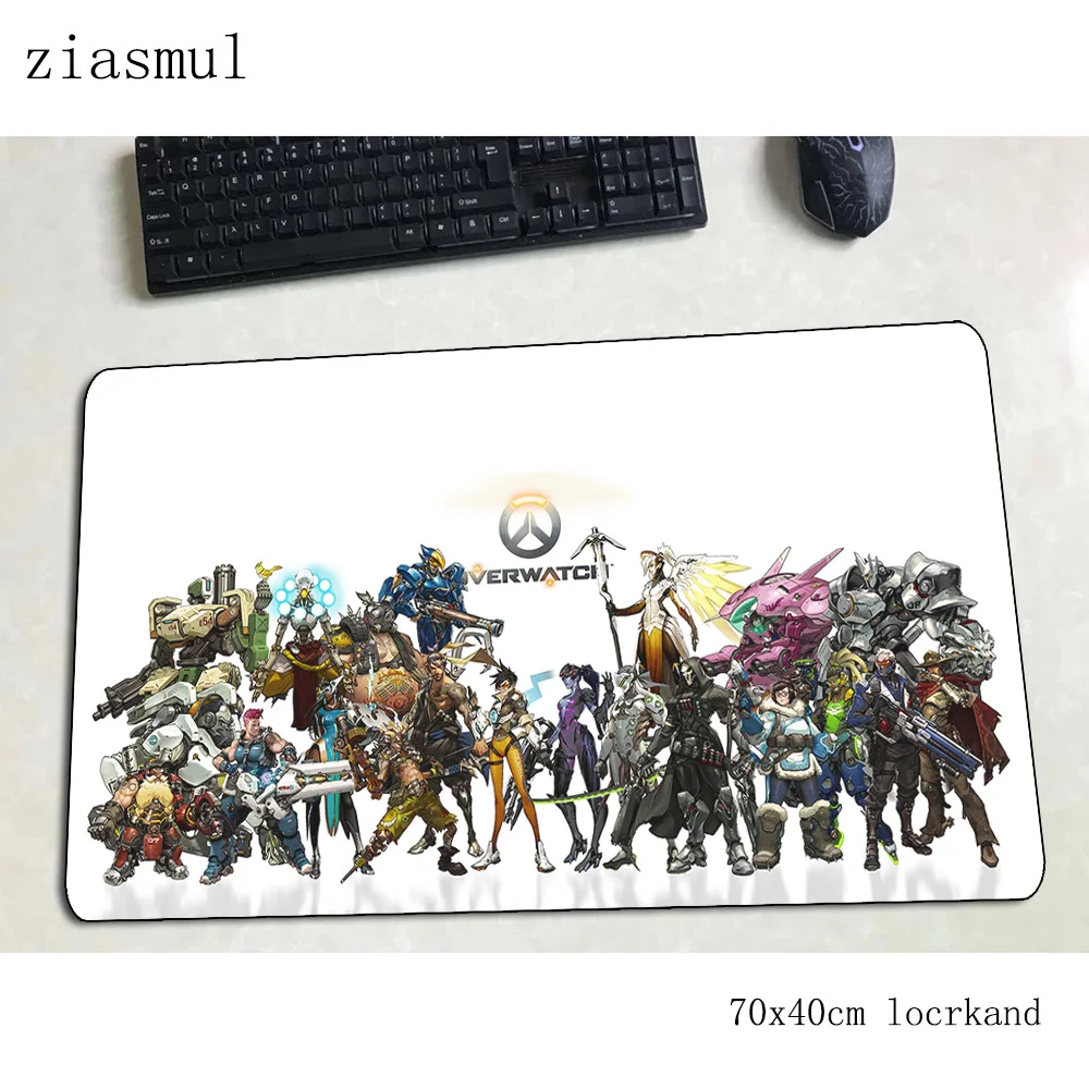 Великолепный коврик для мыши overwatch 70x40 см игровой большой xl padmouse клавиатура игры
