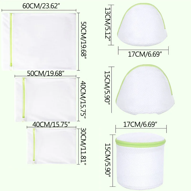 

6 PC/set Underwear Bra Household Washing Bag Thickened Fine Net Washing Bag Machine Washing Special Net Bag