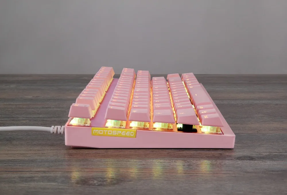 MotoSpeed K82 профессиональная компьютерная игровая механическая клавиатура RGB светодиодный USB Проводная 87 клавиш клавиатура для Esports игр