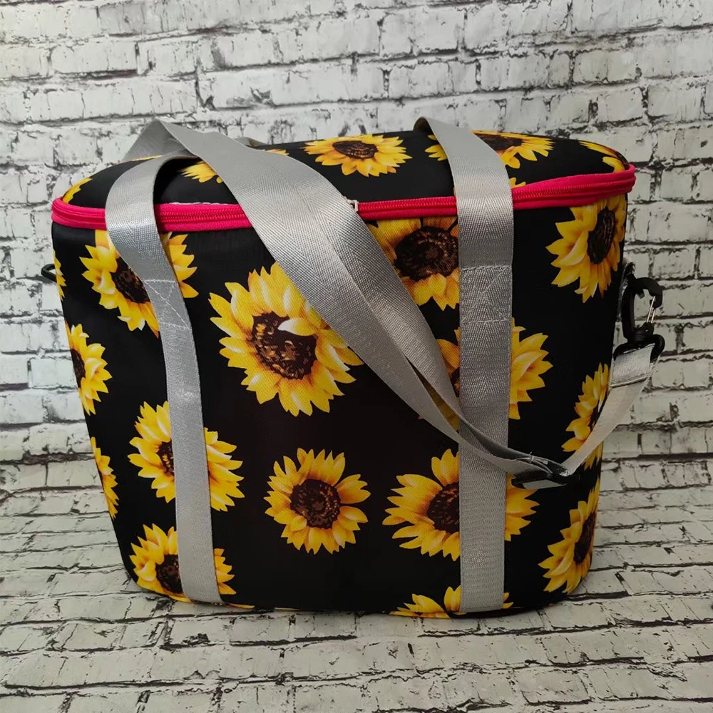 

Переносная сумка для ланча, с леопардовым принтом и подсолнухами