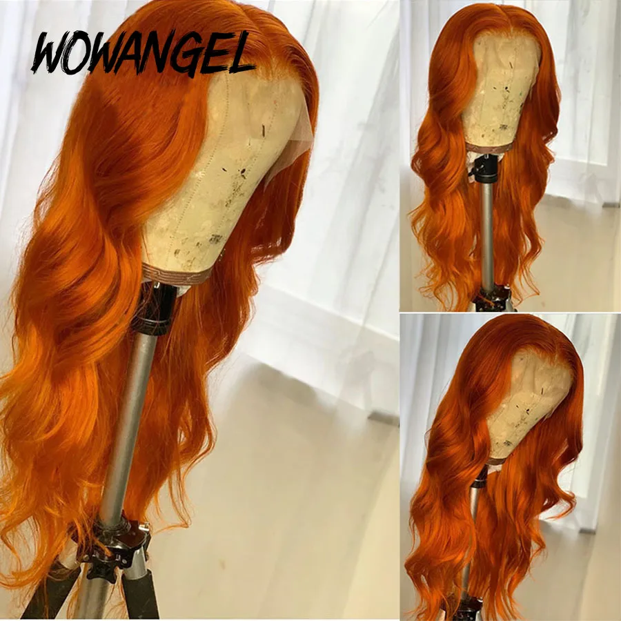 

Ginger Lace Front Wig13X6 Brazilian Hair Wigs Body Wave Colored Human Hair Wigs Preplucked And Bleached Knots Lace Wig