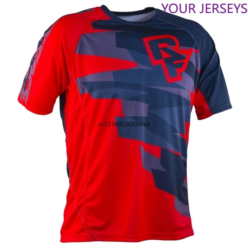 

2021 red yellow enduro cycling motocross racing jerseys summer short sleeve mtb bike downhill dh t-shirt hot sale FXR DH