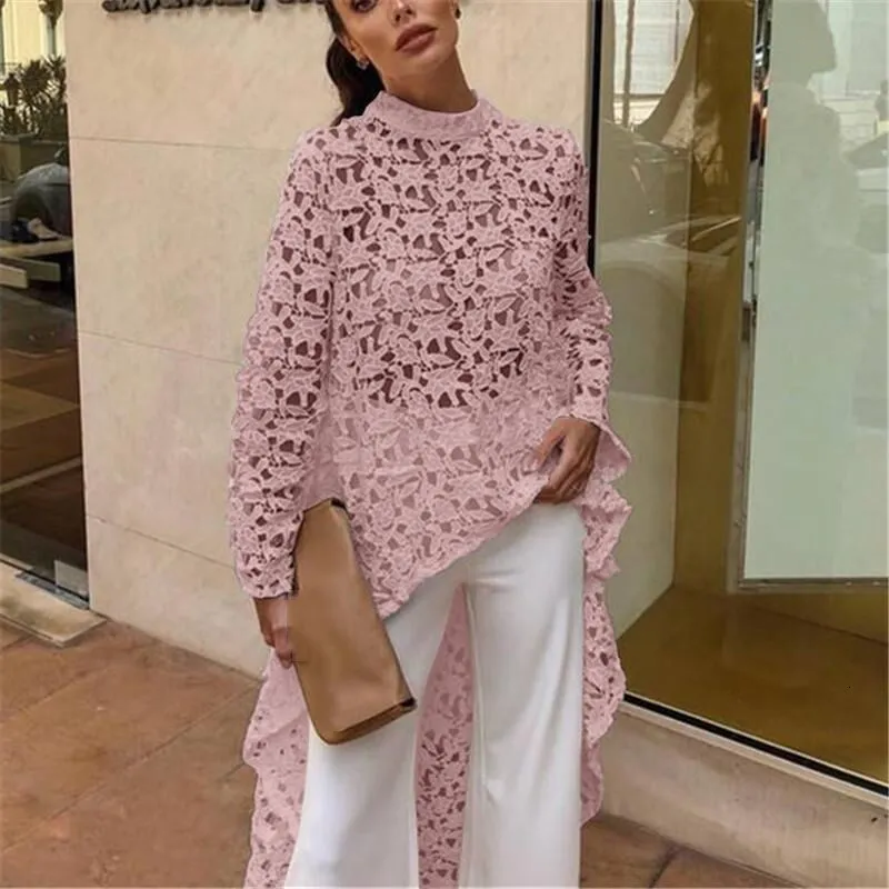 Женское вечернее платье длинное прозрачное белое с О-образным вырезом | Женская