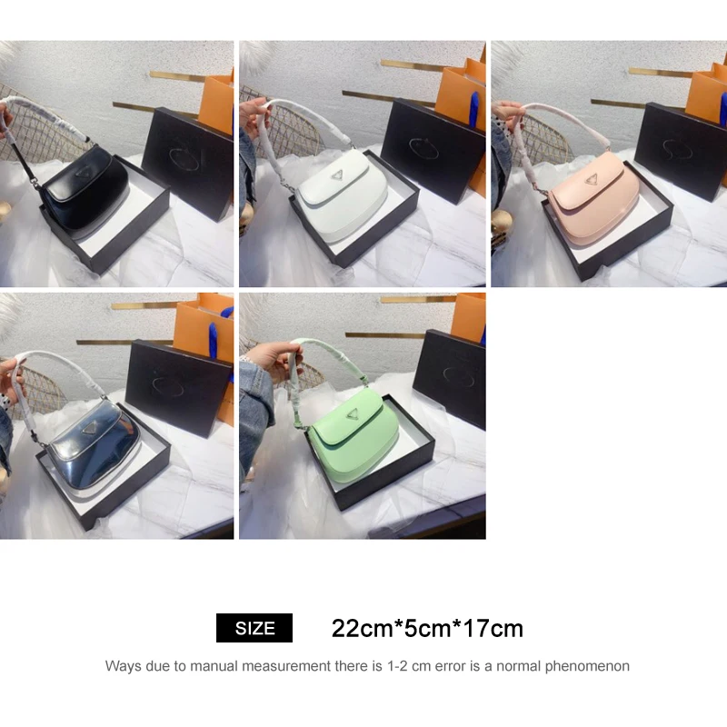 

Ladies Genuine Leather Totes 2021Fashion Luxury Designer Shoulder Bag Black Wristlet Senior Paint cowhide Women Handbag