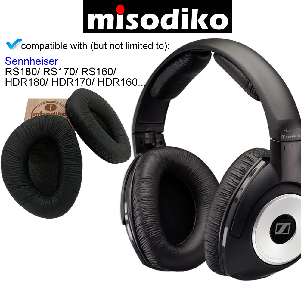 Misodiko сменные амбушюры Подушка Комплект-для Sennheiser RS180/RS170/RS160/HDR180/HDR170/HDR160 наушники ремонт амбушюр
