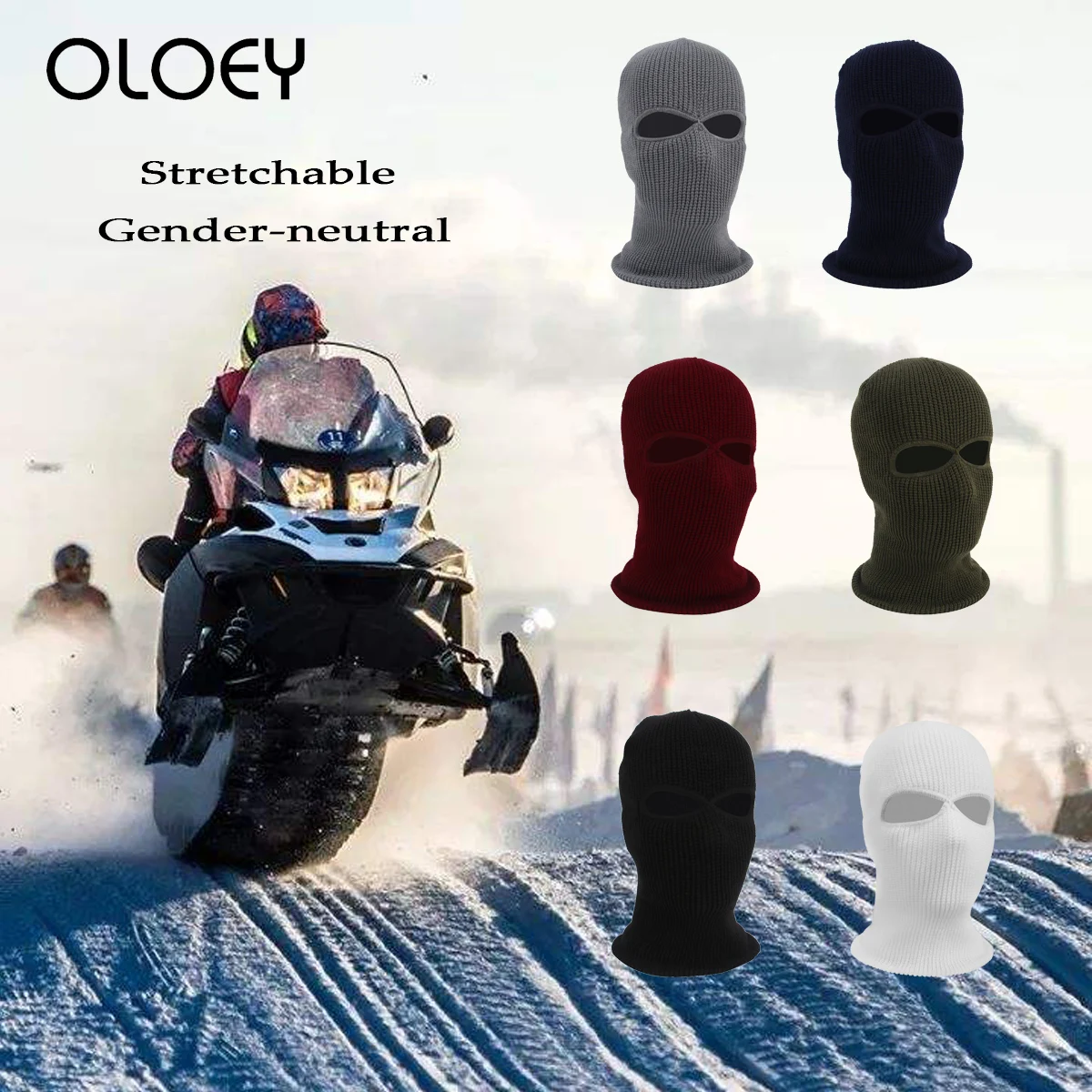 Армейская тактическая маска 2 отверстия полная для лица лыжный шлем Зимняя Шапка