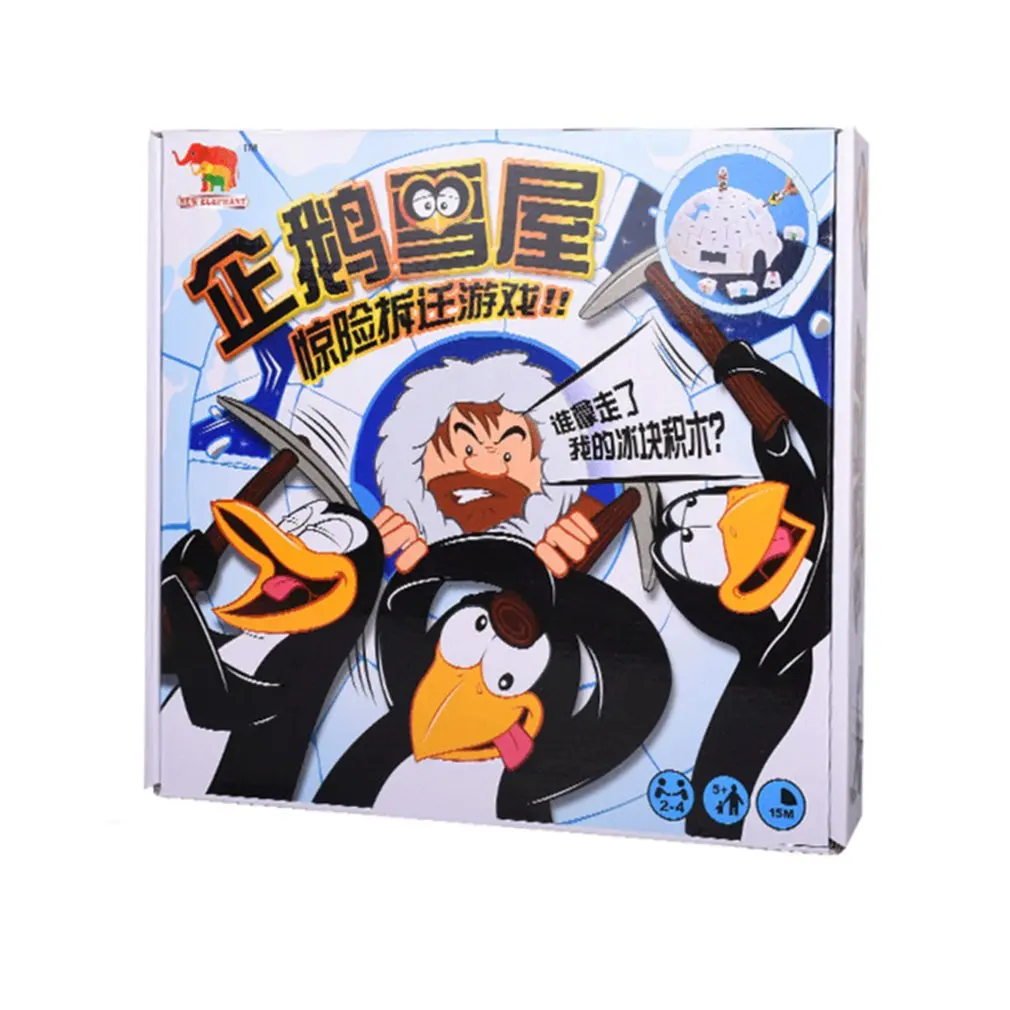 

Penguin Snow House Parent-Child Interactives Adult Educational Toy Board Game Down The Ice Party Games