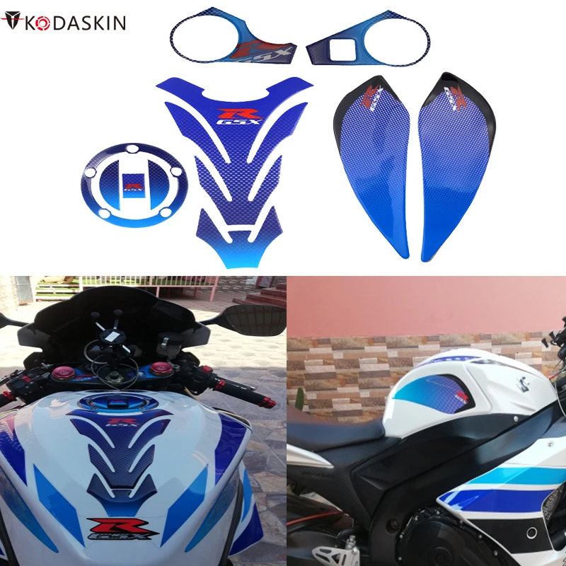 

Motorcycle Tank Traction Gas Cap Tank Pad Knee Fuel Side Protector Grip Printing Pad For Suzuki GSXR1000 gsxr 1000 2009-2018