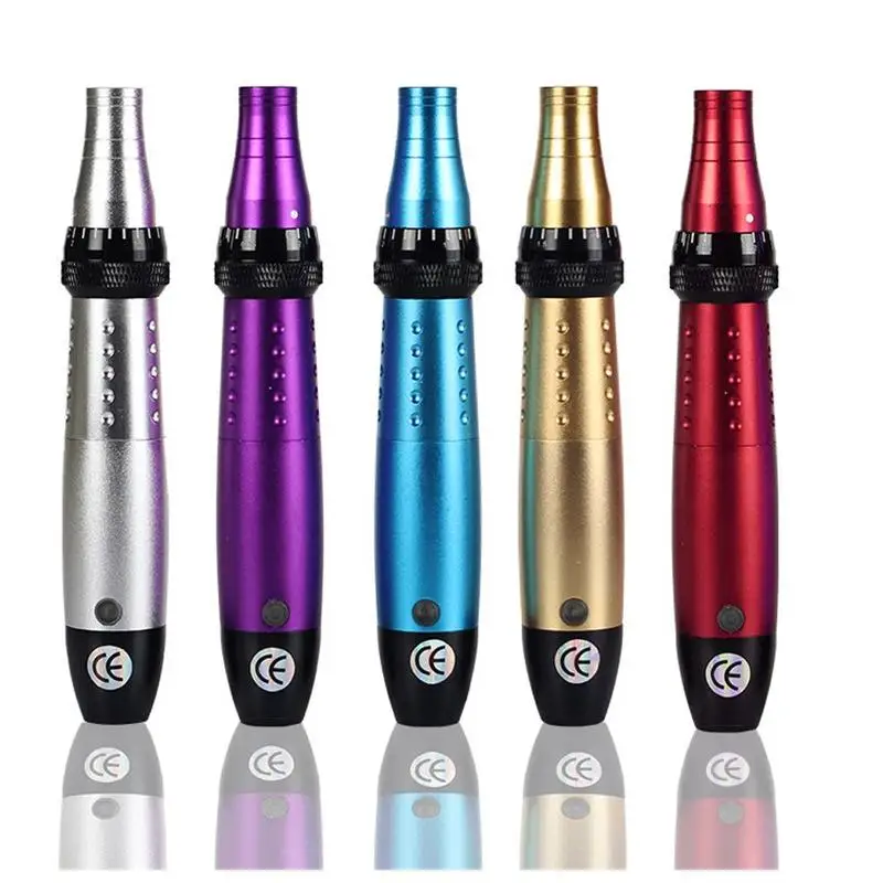 TMS электрические нано Авто Дерма микро иглы с 12 штемпель ручка удалить шрам