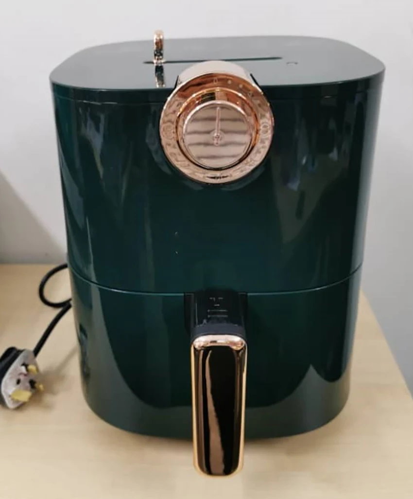 Buy 4.5L 전기 에어 프라이어 1300W 대용량 공기 프라이팬 기계 소형 가전 제품 딥 프라이 프렌치 프라이 기계 기계