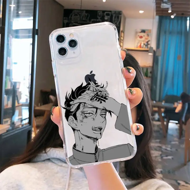 hot anime tokyo avengers mikey draken phone case transparent for iphone 6 7 8 11 12 13 s mini pro x xs xr max plus back cover free global shipping