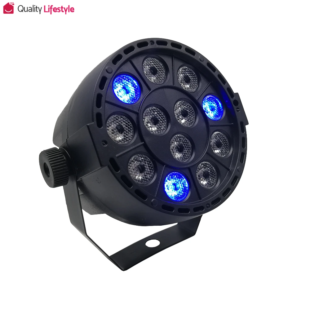Новый светодиодный прожектор 12x3 Вт RGBW с цветным освещением стробоскоп DMX для