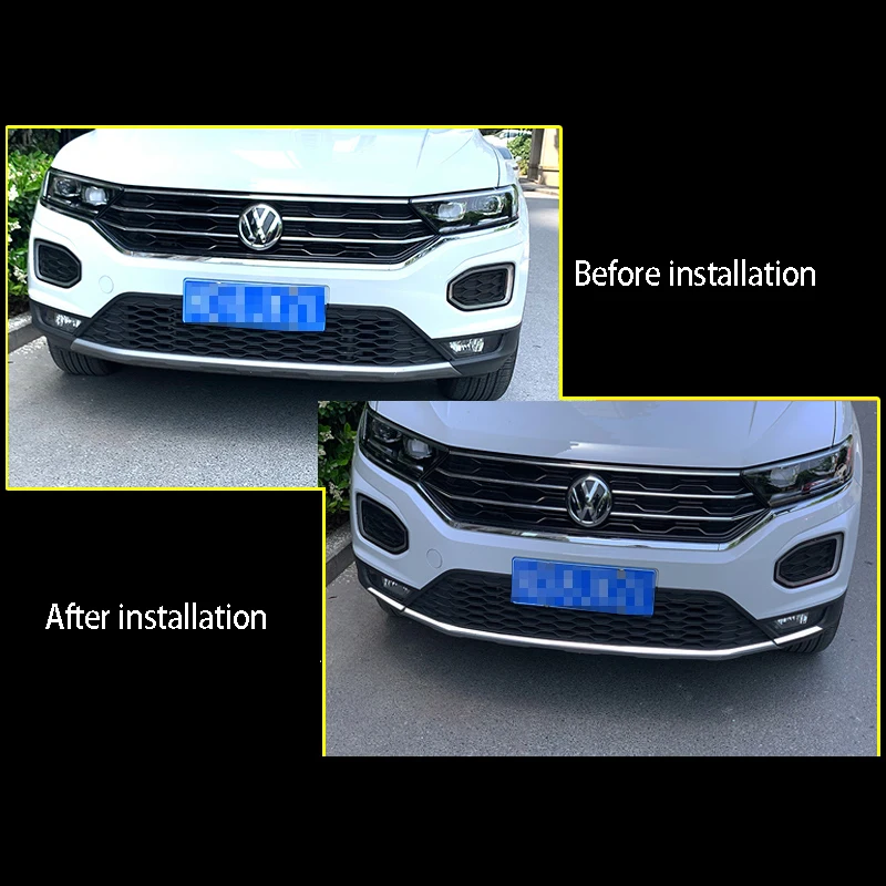 Отделка переднего бампера для VW-Volkswagen T-Roc Модифицированная Передняя бампер