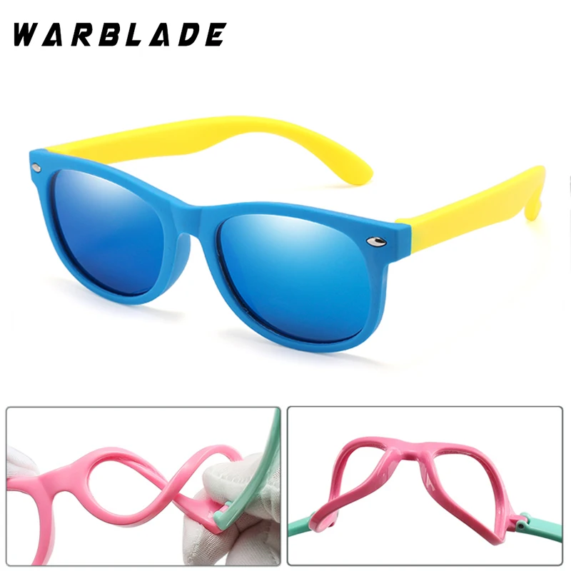 Детские солнцезащитные очки WarBLade поляризационные линзы силиконовые зеркальные