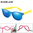 Детские солнцезащитные очки WarBLade, Детские поляризационные линзы, силиконовые зеркальные очки для мальчиков и девочек, подарок для малышей, защитные очки UV400