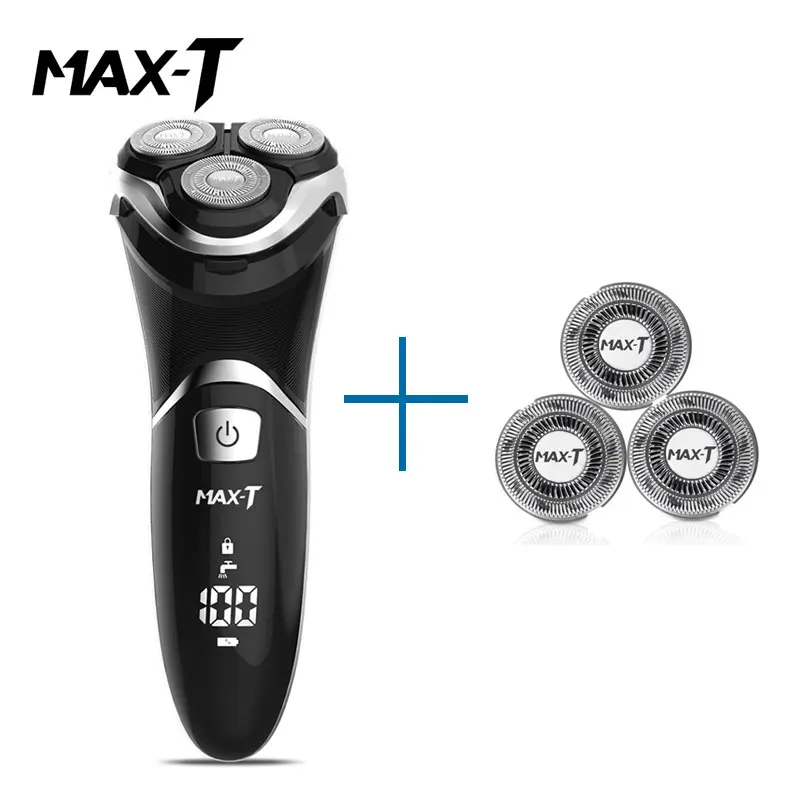 MAX-T RMS8101 электробритва уход за лицом моющийся USB кабель перезаряжаемый тройное лезвие 3D бритвы Электрический станок для бритья бороды