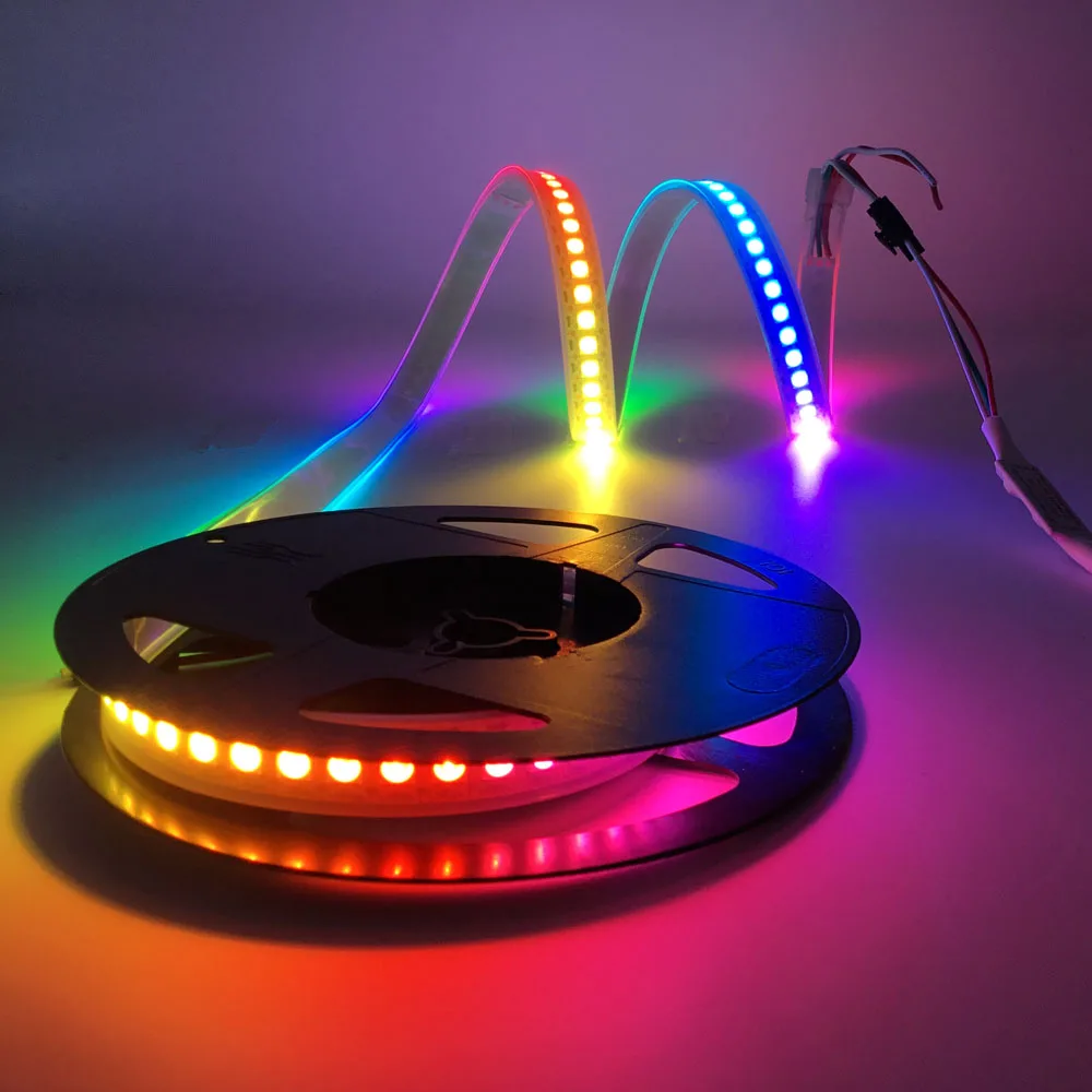 

1m/2m WS2812B WS2812 WS2813 WS2815 Led Strip Light 144 pixel/led/m Waterproof Individually Addressable Smart RGB Led Light 5V 12