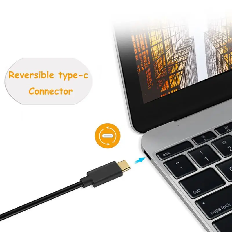1080P type-C-DVI Кабель-адаптер USB C-DVI конвертер type D 24 + 1 видео 10 Гбит/с длина 8 м черный |