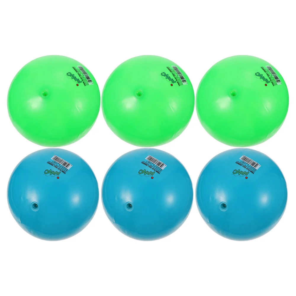 

6Pcs Inflatable Balls Playing Balls Thickened Balls (Random Color)