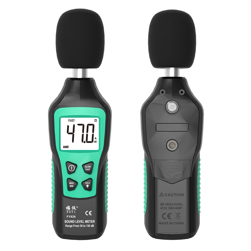 Digital Sound Level Meter 30-130dB Noise Volume Measuring Instrument Decibel Monitoring Tester Fast/Slow Two Modes | Инструменты