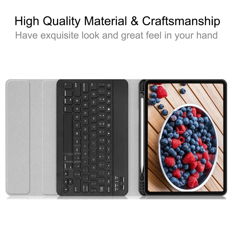 

HOT-Wireless Keyboard for 2020 IPad Pro 11 Inch Case + Keyboard 2 in 1 ic Leather Case