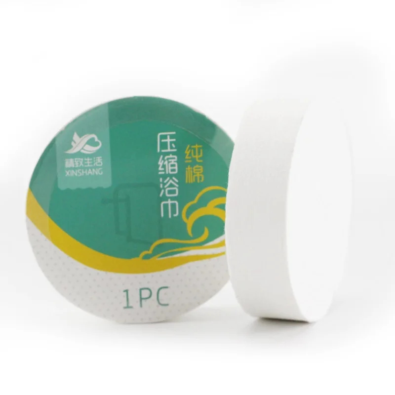 Компрессионное полотенце банное комбинированная упаковка одноразовое нетканое