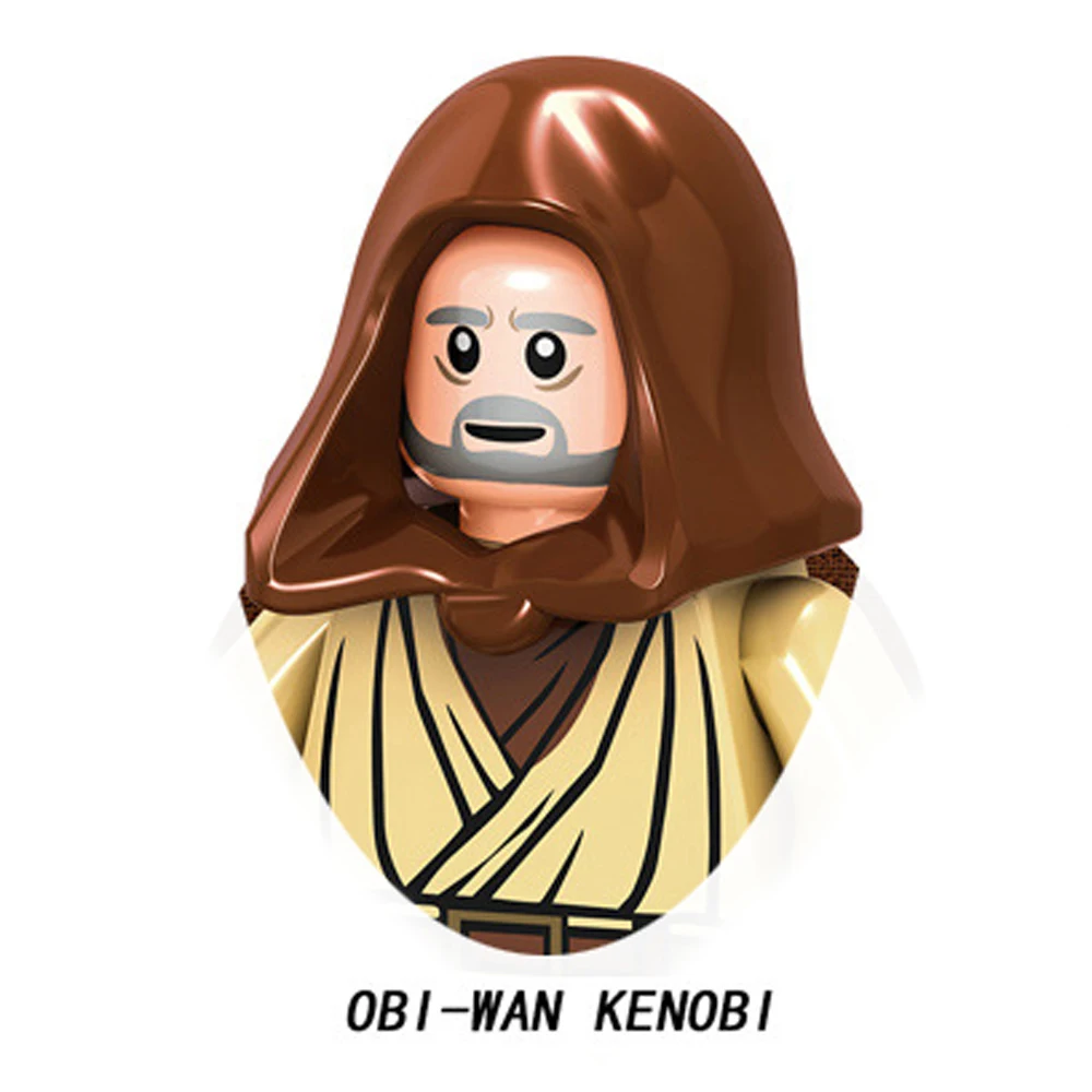 Конструктор Оби-Ван Кеноби Люк Скайуокер йода Ahsoka Tano Sith Kylo Ren Count Dooku Starkiller фигурки