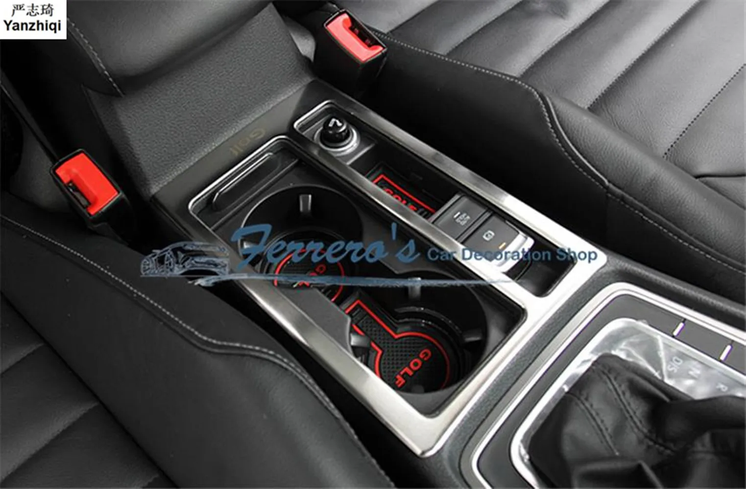Для Volkswagen VW golf 7 автомобилей из нержавеющей стали стеклянные декоративные