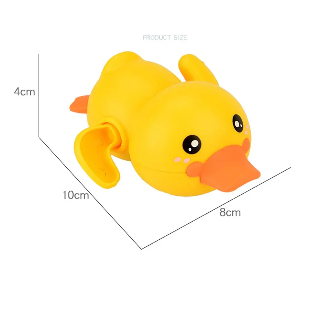 

Baby Kids Squeaky Clockwork Ducks Bath Toys Bathe Room Water Fun Game Playing Newborn Boys Girls Toys for Children