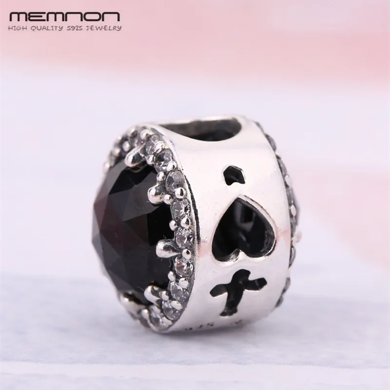 

100% 925 Sterling Silver Charms New Luxury Distinguished BLACK MAGIC CHARM fit Beaded Original DIY Jewelry Women Holiday Gift