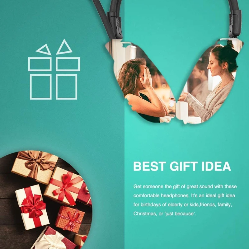 Портативные индивидуальные наушники с FM-радио беспроводная гарнитура со