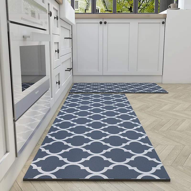 

Household Door Carpet 6mmpu Kitchen Floor Mat Waterproof, Oil Proof And Anti-Skid Pvc Foot Mat Anti-Skid Way Long Kitchen Mat