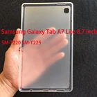Для Samsung Galaxy Tab A7 Lite 8,7 дюймов Чехол SM-T220 SM-T225 прозрачный мягкий ТПУ чехол для планшета защитный чехол