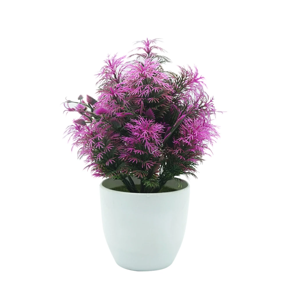 1Pc Artificial Hedge Bamboo Plant Pot Bonsai Stage Garden Wedding Party Decor bonsai tree potted flowers office garden de | Дом и сад