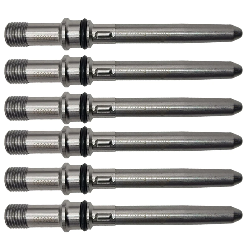 

6Pcs Injector Connector Tubes Auto Parts Injector Takeover Replacement for Dodge Cummins 03-12 5.9L 6.7L Replace 4929864
