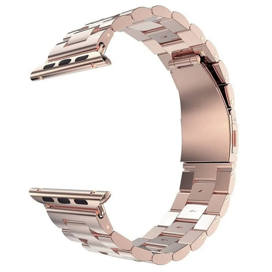 rose gold Нержавеющая сталь ремешок для наручных часов Apple Watch, 42 мм, 38 мм, версия 1/2/3/4(мы продаем только ремешок для часов браслет для наручных часов iWatch серии 4 5 - Цвет ремешка: rose gold