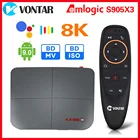 Приставка Смарт-ТВ AX95 DB, Android 9, AX95db, 8K Max, 4 Гб ОЗУ, 128 Гб ПЗУ, Amlogic S905X3, Поддержка Dolby BD MV ISO Dual