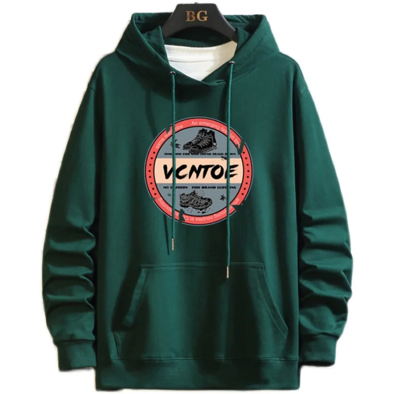 

Men's Hooded Sweatshirt Spring and Autumn Casual Fashion 2020 New Plus Size Pullover Men's Printed Long-sleeved Hooded Top