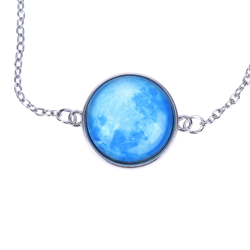 

1Pc Glow In The Darkness Crystal Bracelet Jewelry Luminous Star Series Planet Bracelets & Bangles Glass Cabochon Bracelets New